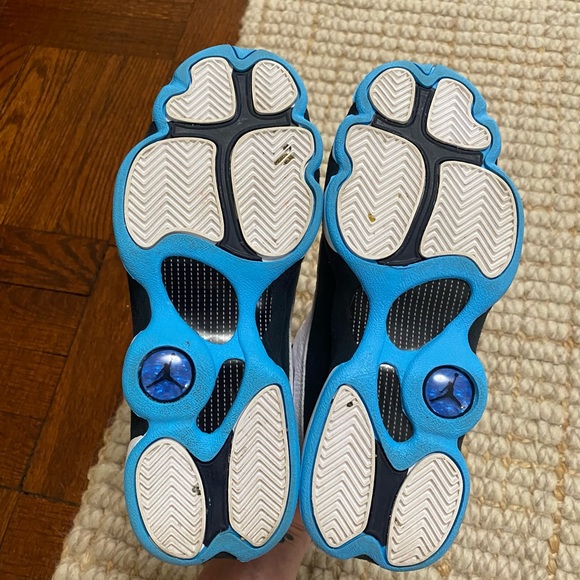 Jordan 13 Retro White Obsidian Powder Blue GS 5Y - Picture 10 of 10